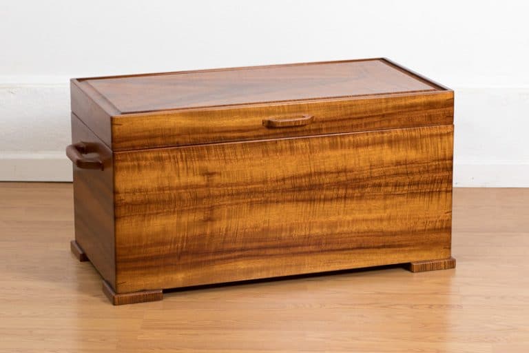 Curly Koa Blanket Chest Bryan Booth Fine Furniture Antiques & Restoration