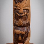 Koa Ki`i carved at Kulani Prison during the 1960's. Mid century Ki`i